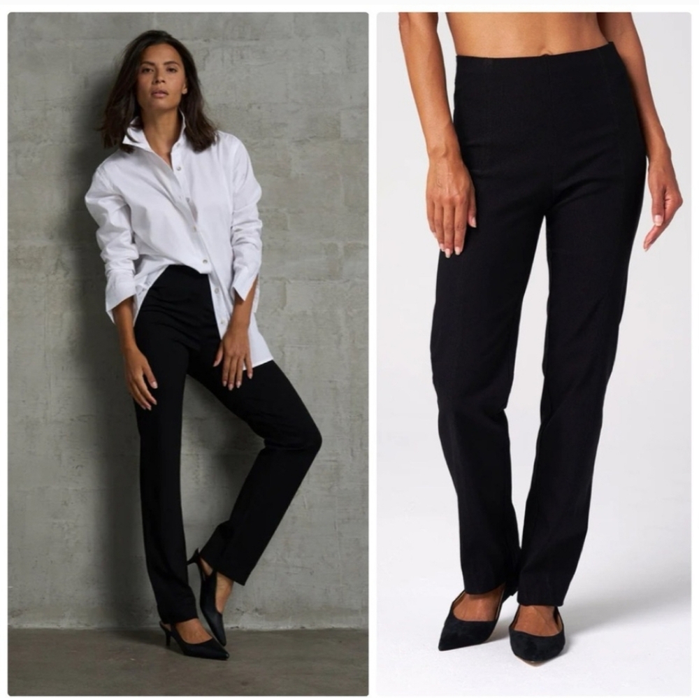 New Franne Golde The Perfect Ponte Classic Pant Black Size XL